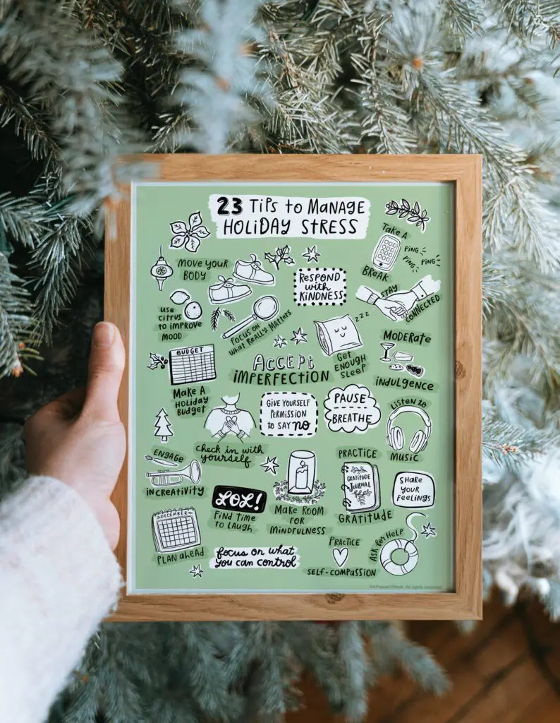 Framed-art-by-christmas-tree