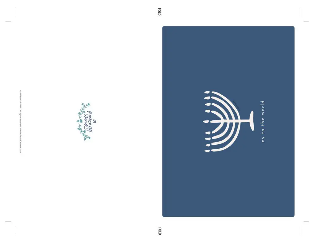 Free Cute and Funny Chanukkah Card Printable