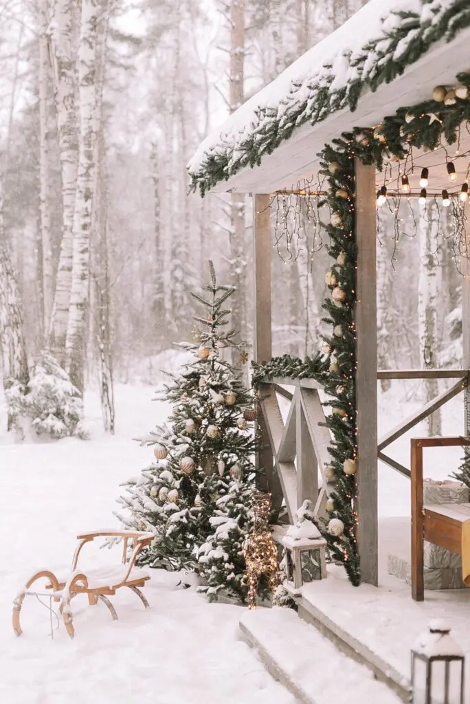 Winder wonderland snow scene