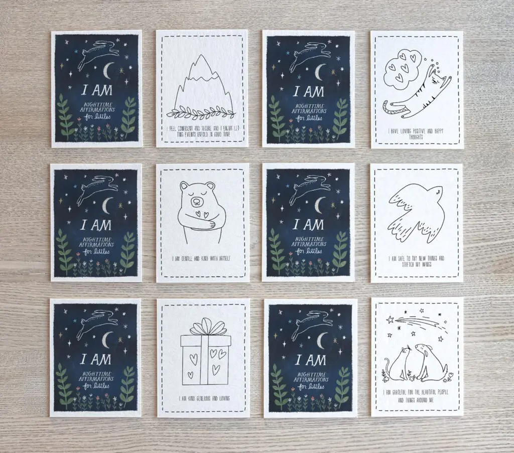 Affirmation Cards for kids mockup