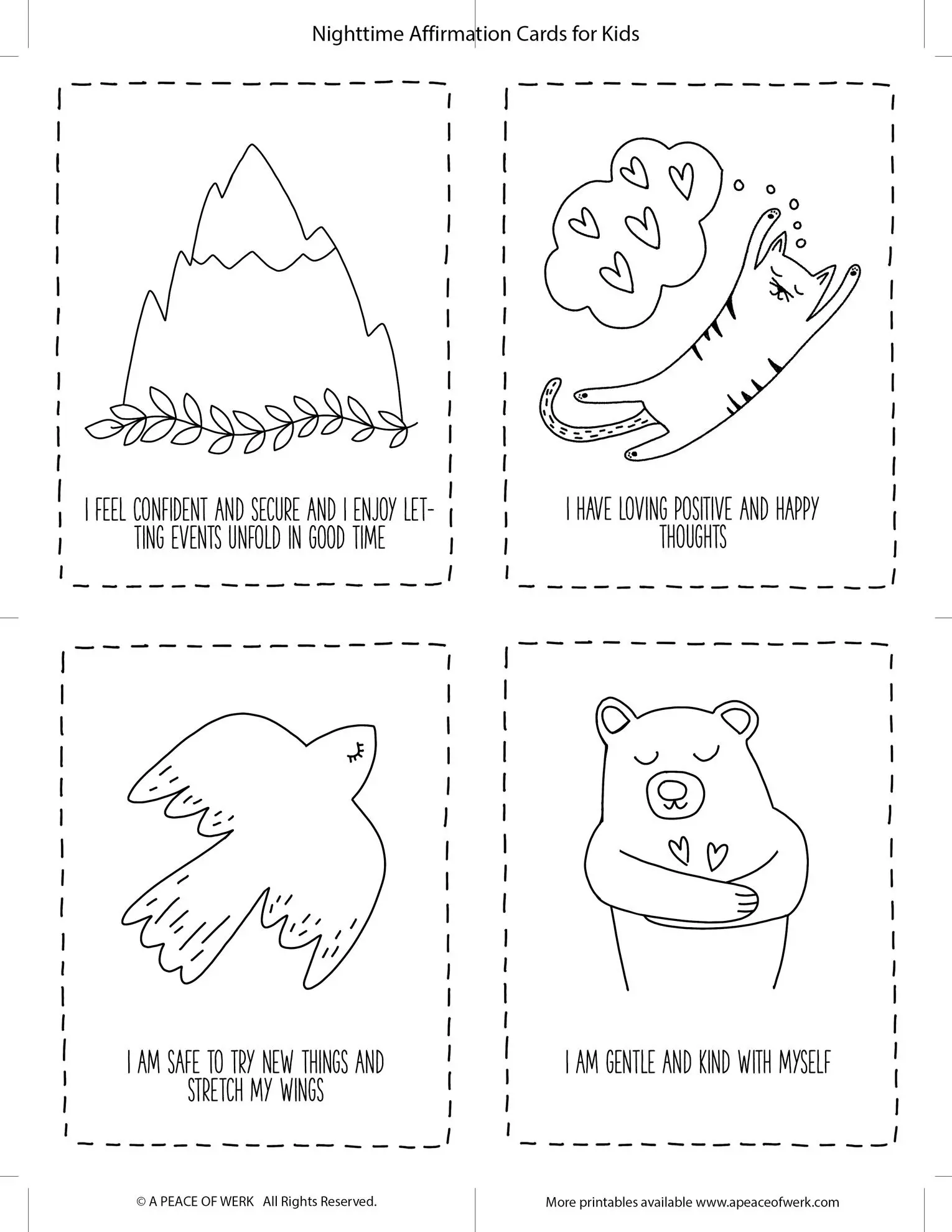 Nighttime_Affirmations_For_Kids set 1