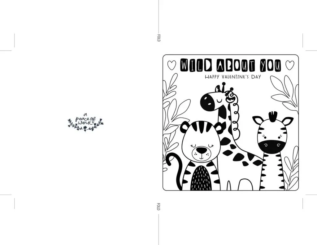 Eliza Todd - Wild About You 5x5 Card printable