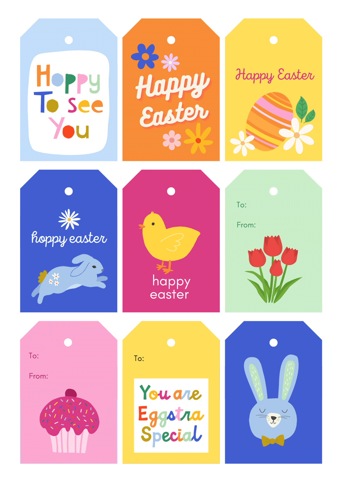 Easter Printable Gift tags