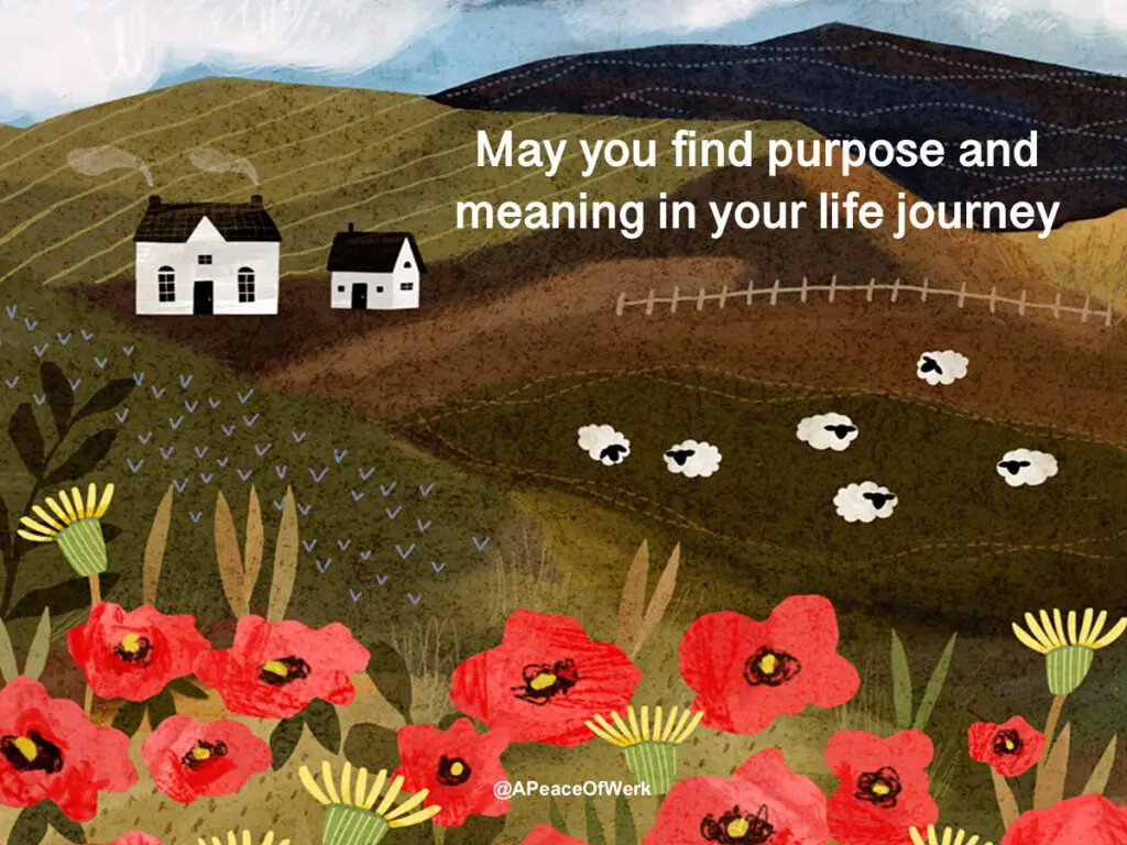 may you find purpose and meaning in your life journey