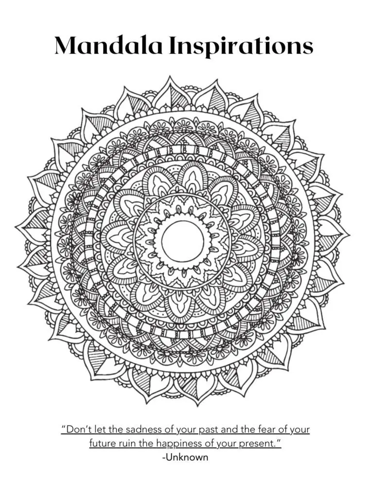 Mandala Inspirations Coloring Page