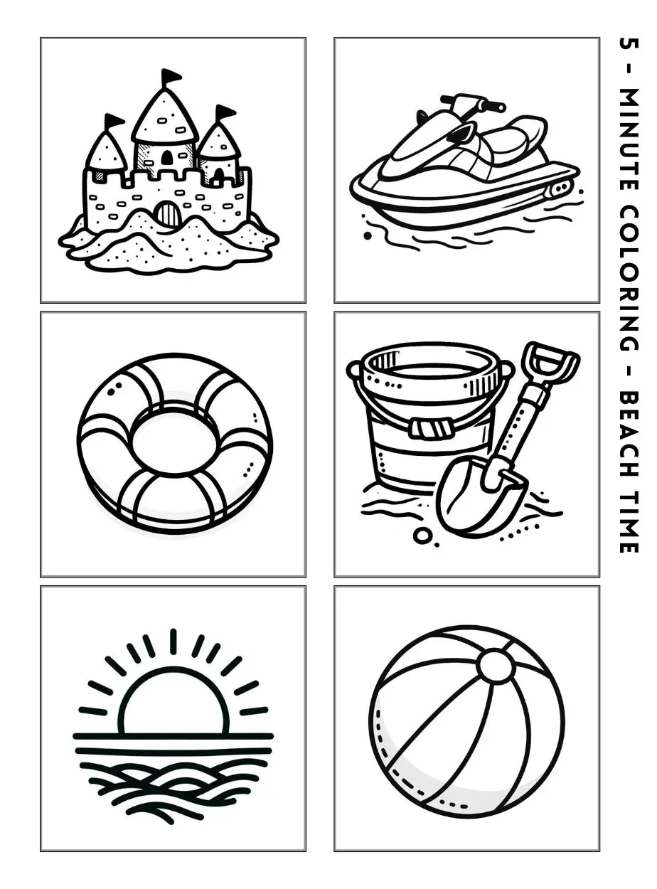 Mini Coloring Beach Time LowRes