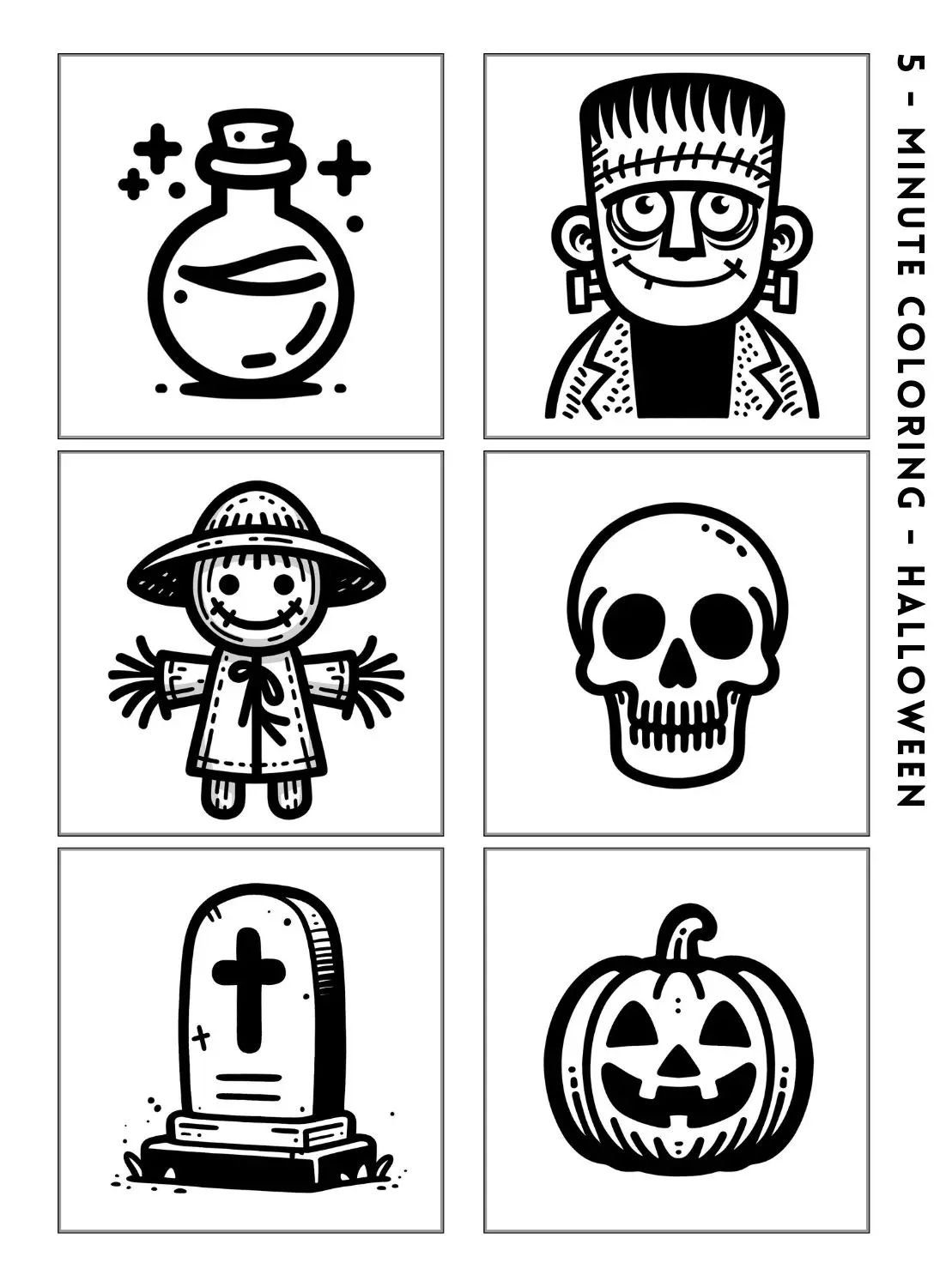 Of Mini Coloring Halloween 1