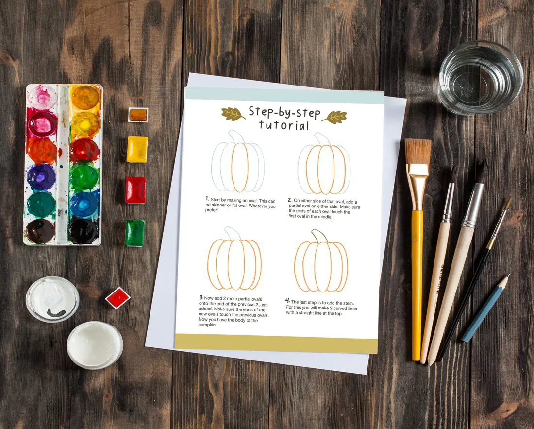 Drawing Tutorial Pumpkin 2
