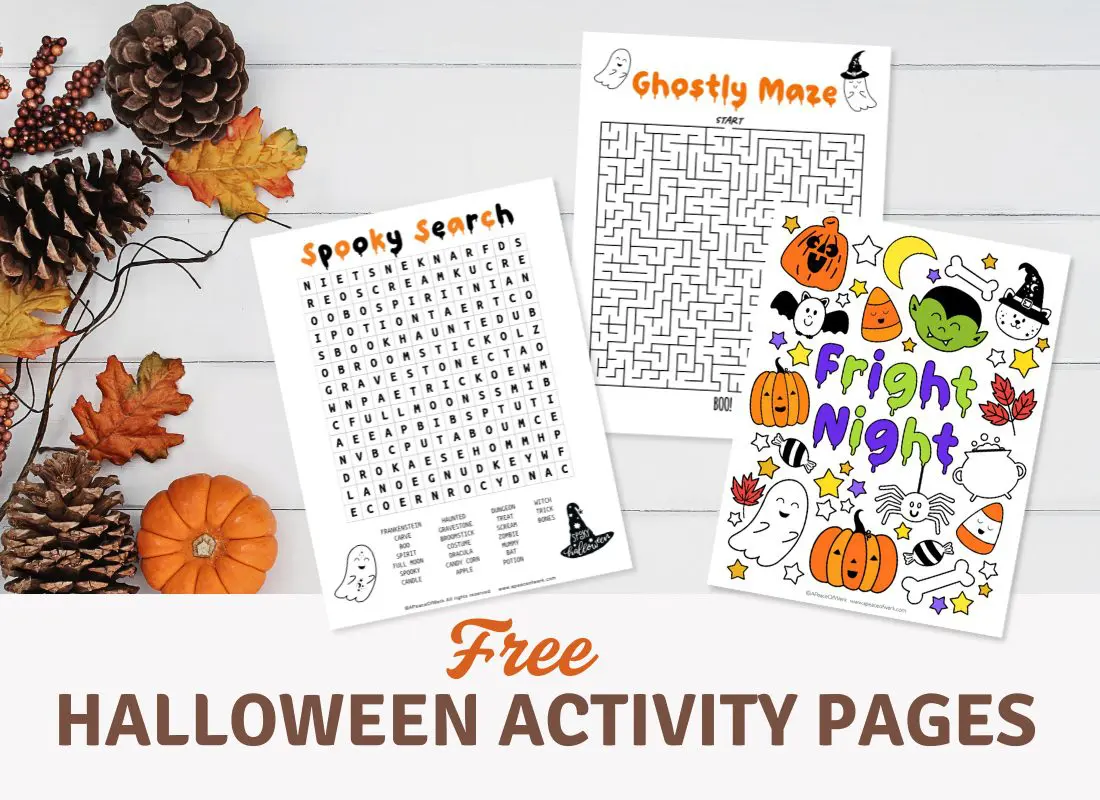 Halloween Activity Pages