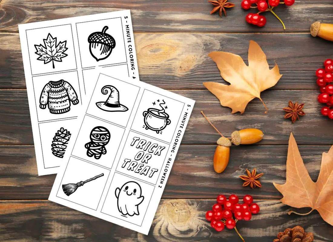 September Mini Coloring