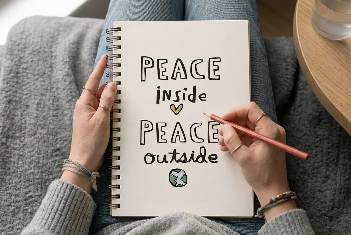 Watercolor sketchbook page with creative drawing ideas for when you are bored