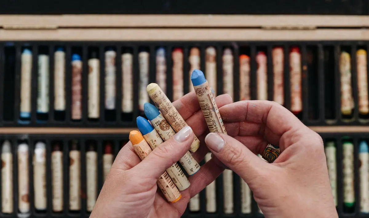 Soft pastels are a great choice for those who want to engage their sense of touch
