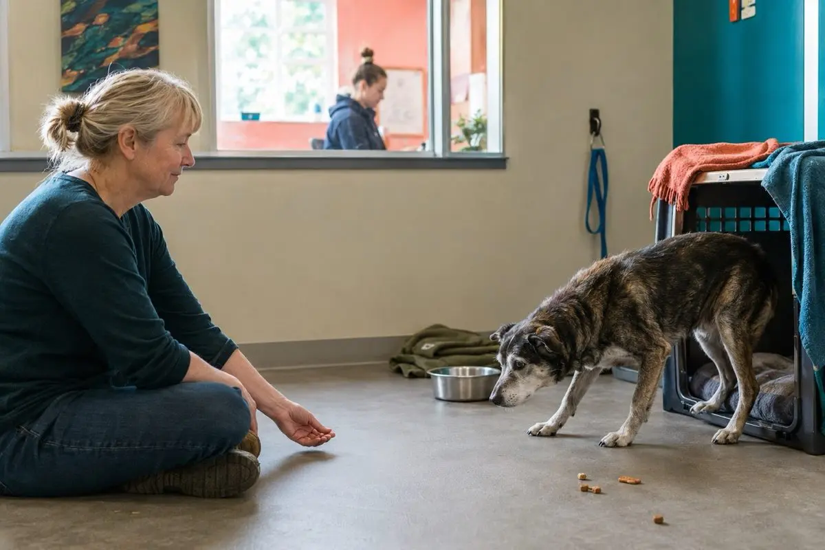 Your compassion is transformative — earning the trust of a shelter dog
