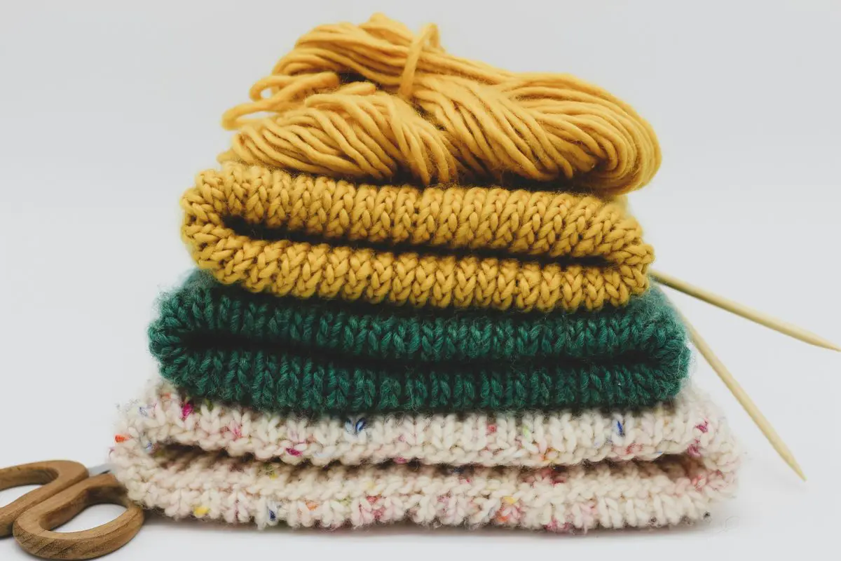 Finished knitting projects — the joy of creativity and personal achievement