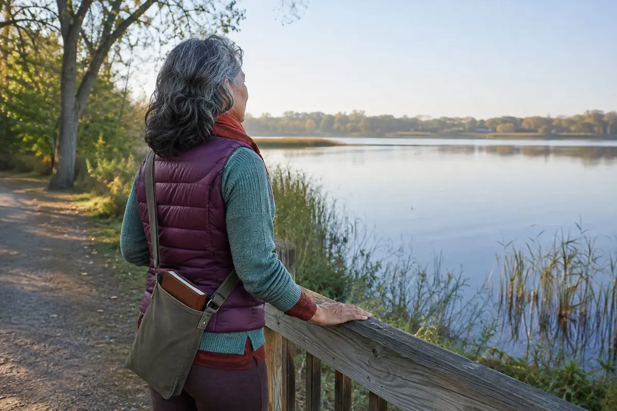 Letting go of anger and finding forgiveness — a quiet moment of reflection by the lake