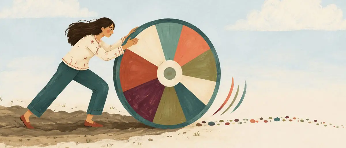 Motivation and momentum — pushing the wheel until it rolls on its own
