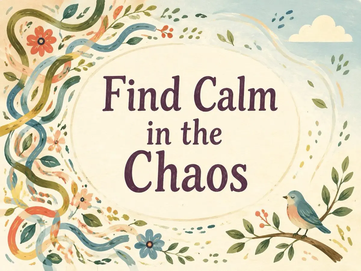 Finding calm in the middle of a chaotic world