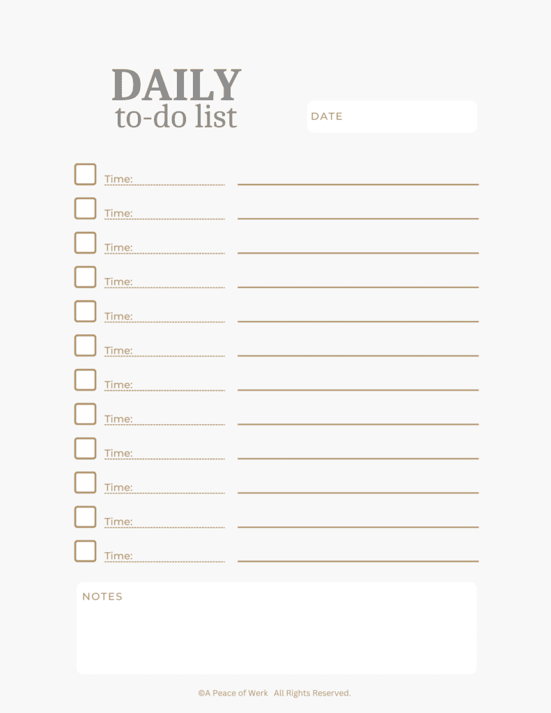 Free Daily Planner