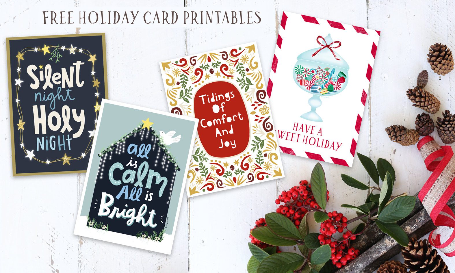 4-Free-Holiday-Card-Printables