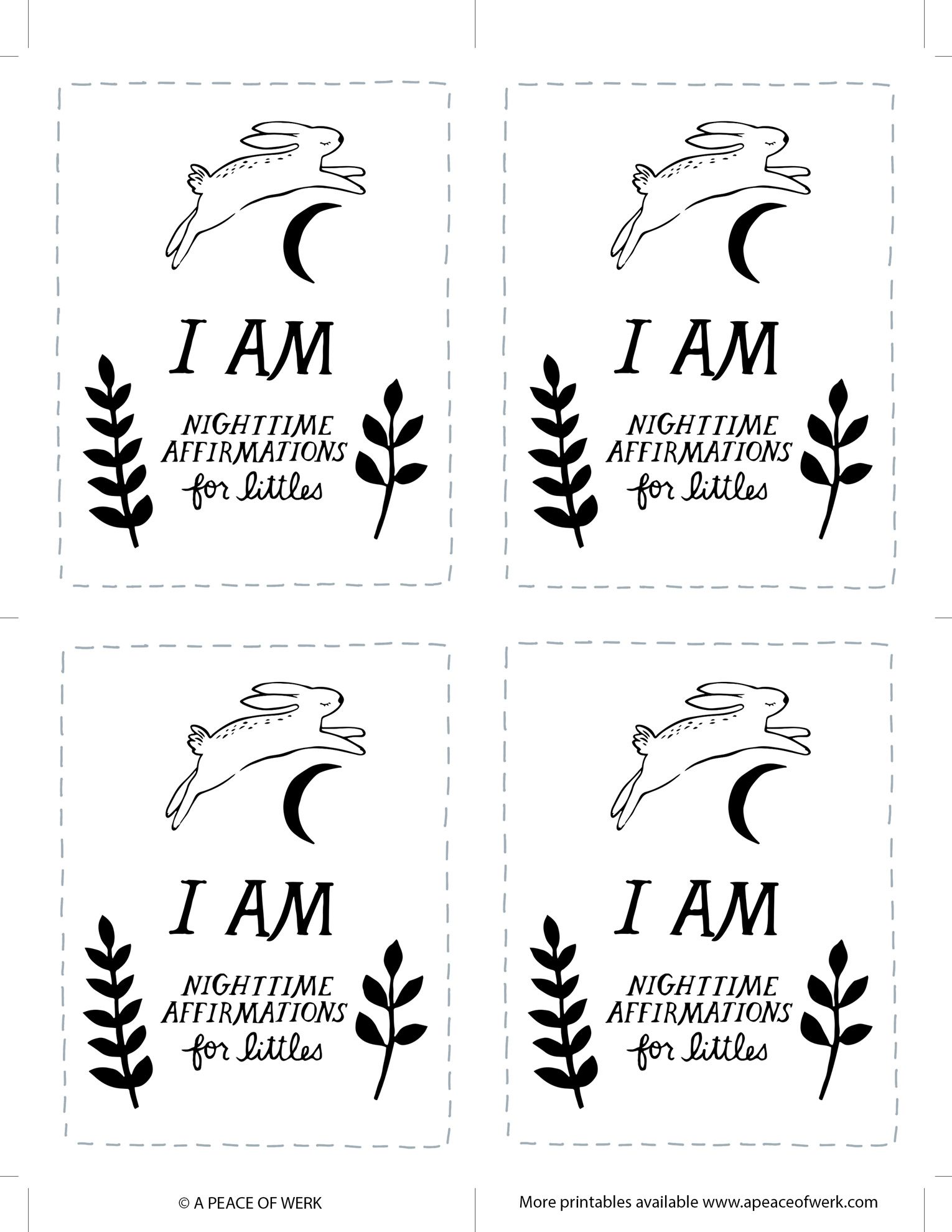 Nighttime_Affirmations card Front Option A