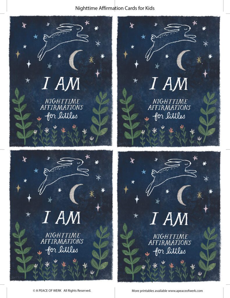 Nighttime_Affirmations card Front Option B
