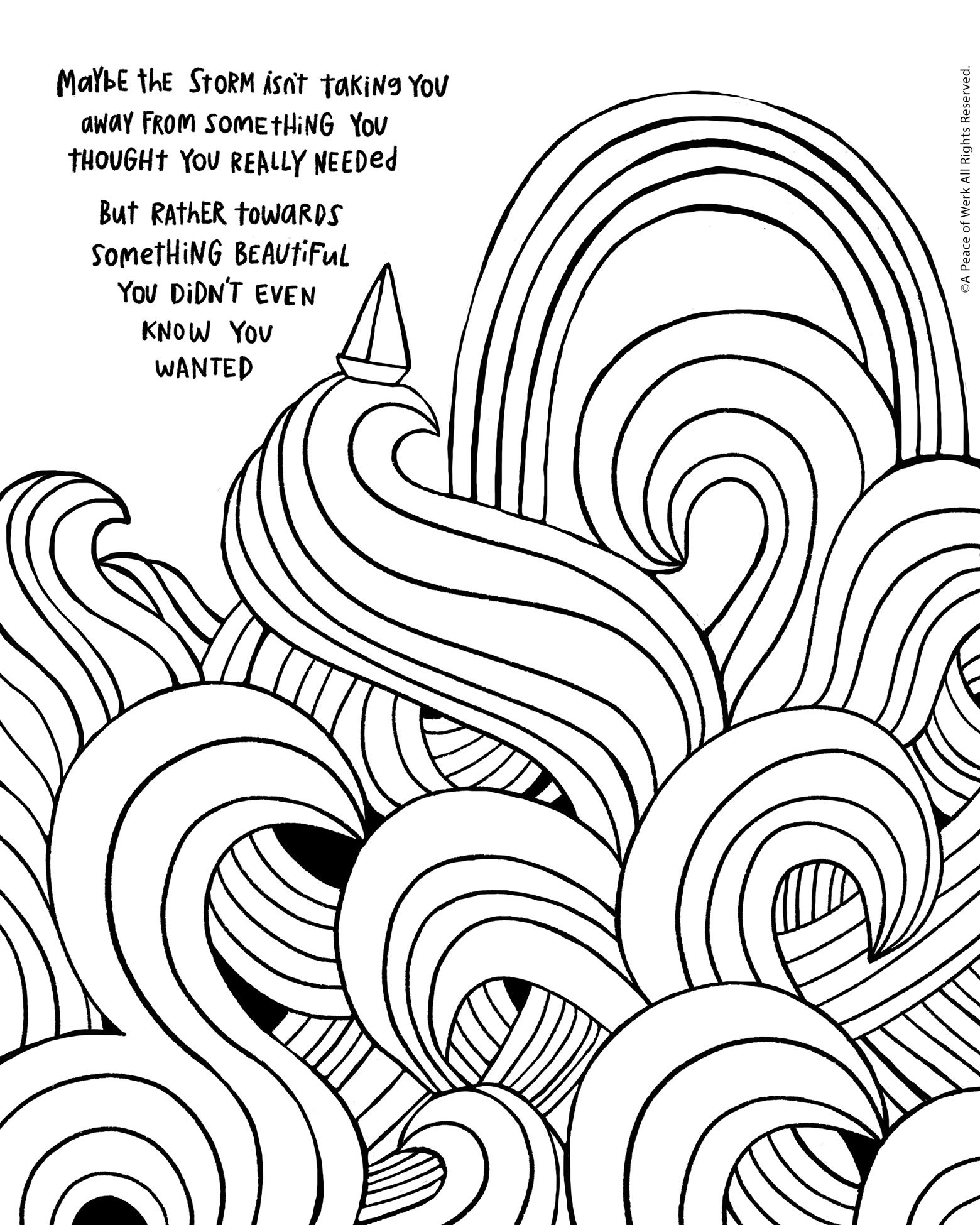 Free coloring page to encourage you during a difficult time