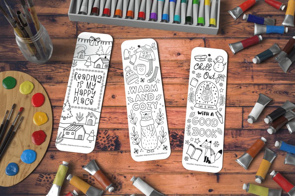 Winter-Holiday-Coloring-Bookmarks