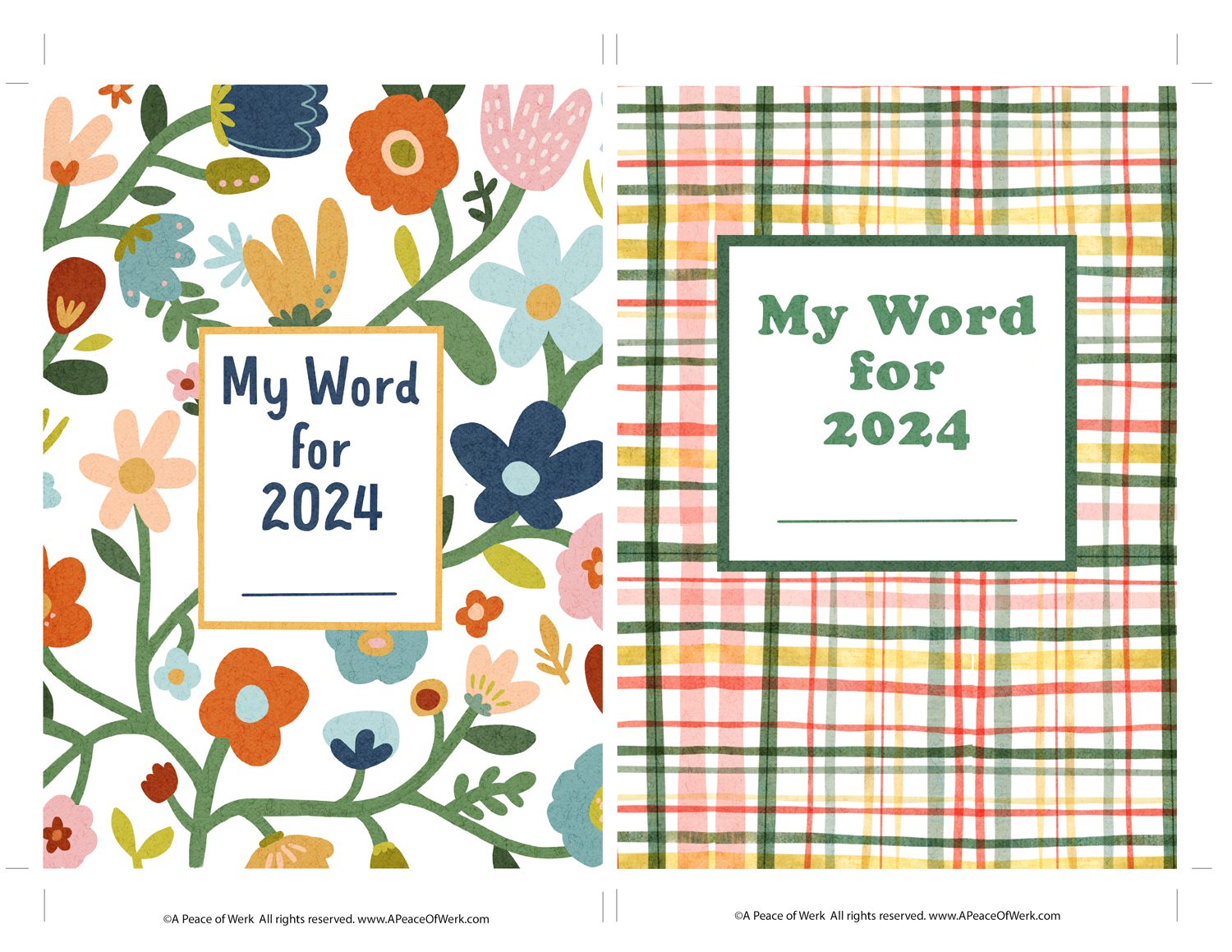 2024 New Year Word of the Year Card