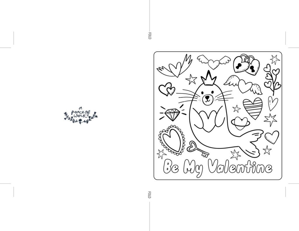 Eliza Todd - Be My Valentine 5x5 Card printable