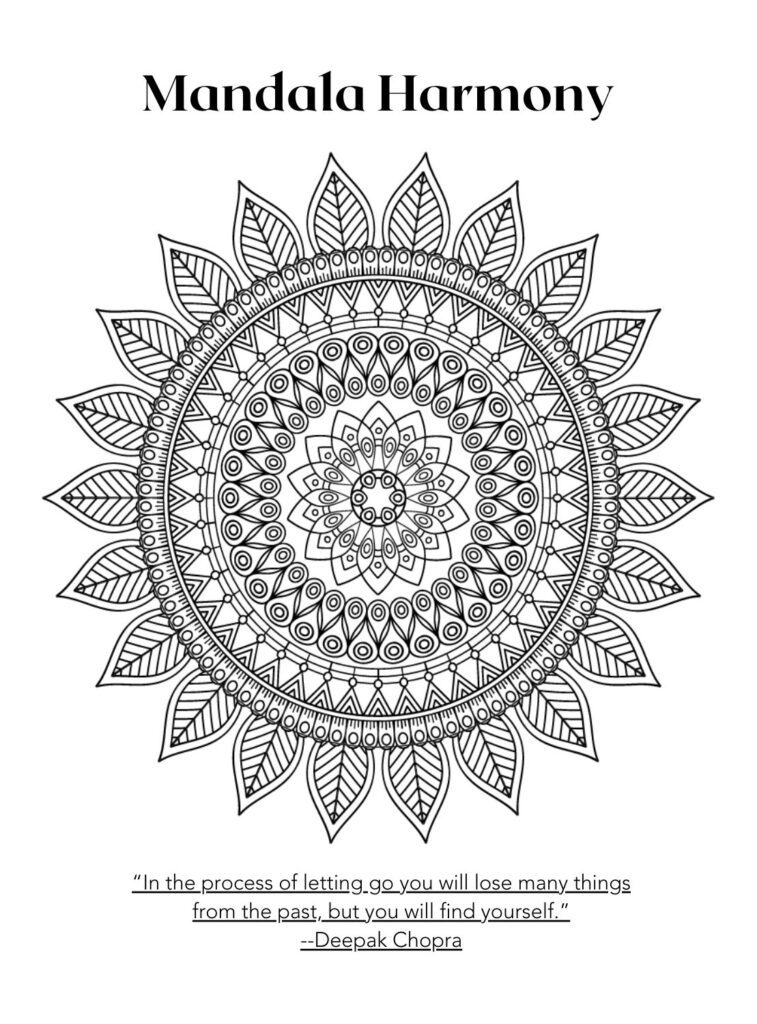 Mandala Harmony Coloring Page