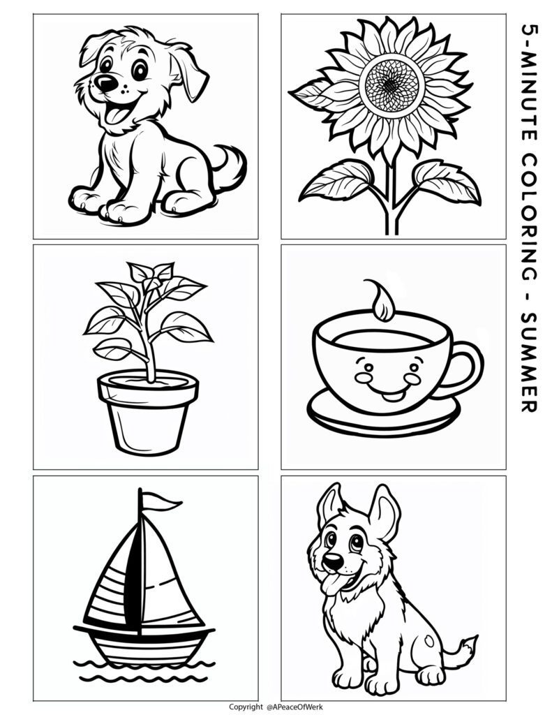 Mini Coloring Simple Small Little Pages, Big Creativity: The Magic of Mini Coloring Pages A Peace ...