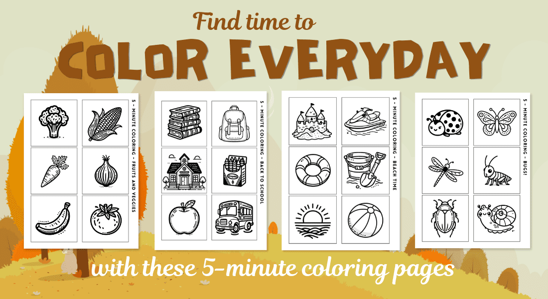 Color Everyday Mini coloring pages free