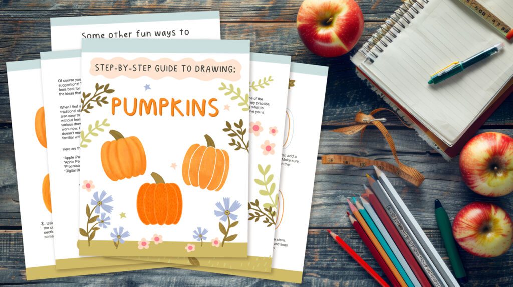 drawing pumpkin tutorial