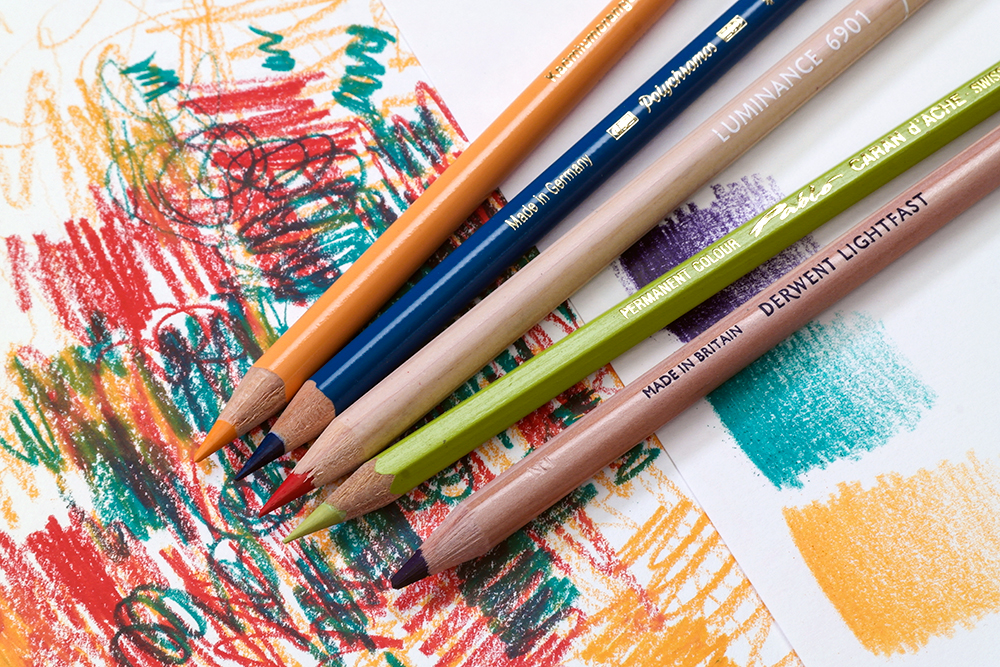 colored pencils offer a calming way to create detailed, slow-paced artwork