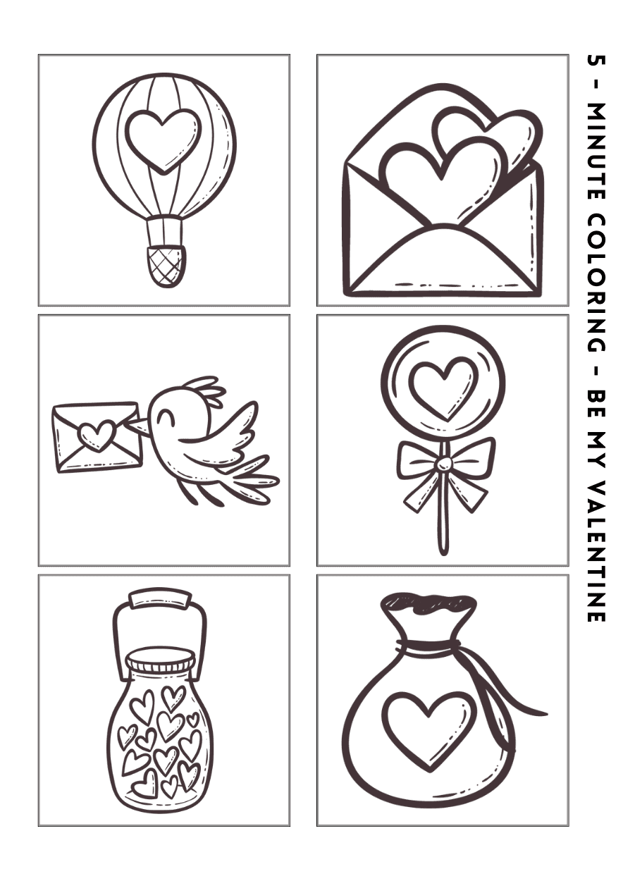 valentines coloring pages