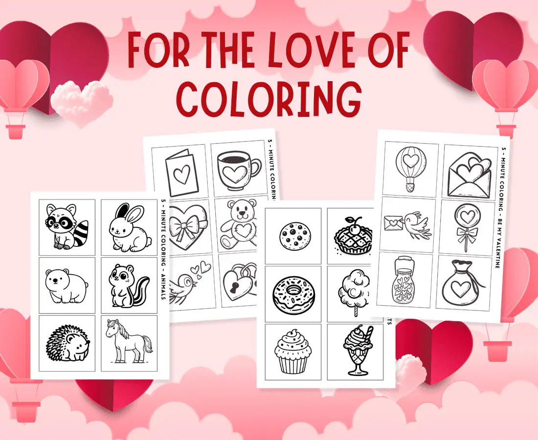 valentine's coloring pages